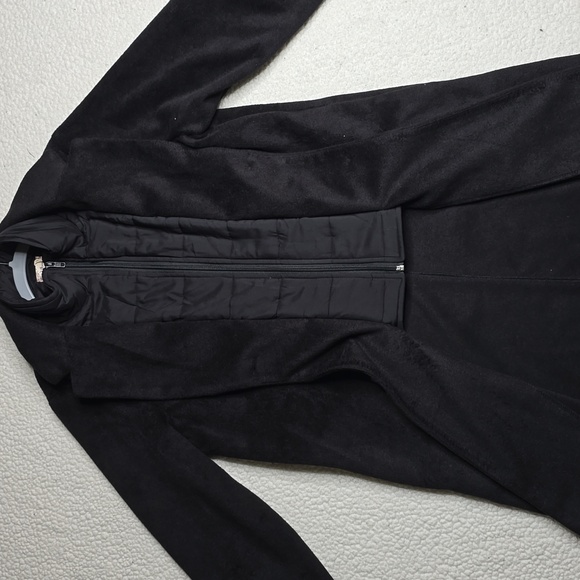 NWT Hem & Thread Black Contrast Padded Coat Sz Med - Picture 5 of 8